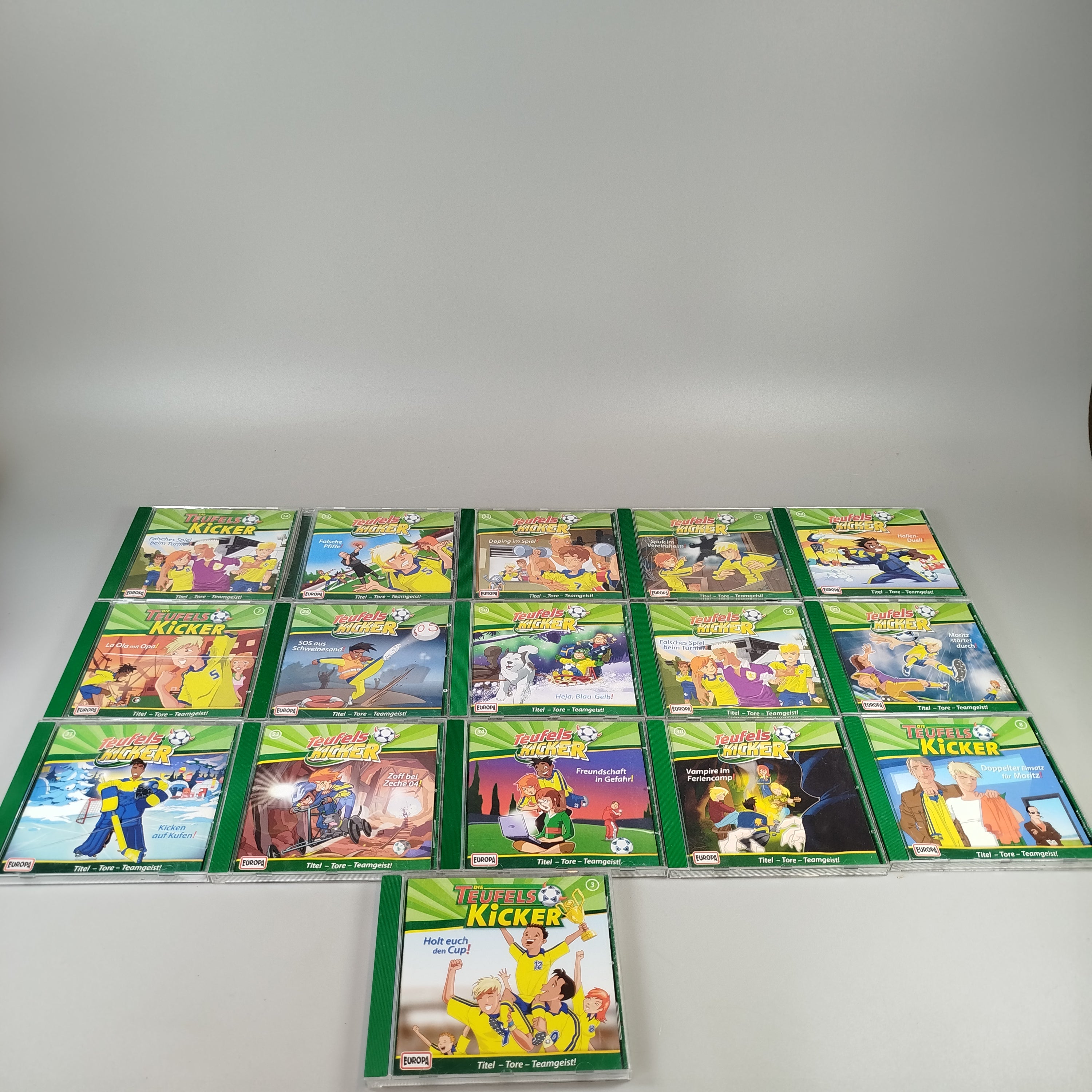 Europa Teufelskicker Hörspiel CD-Set von 16 – Jugend-Fußball Abenteuer